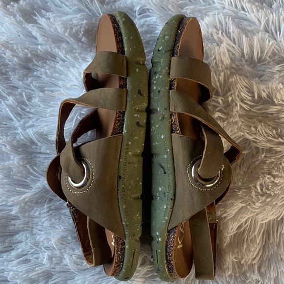 Kalso Earth Shoe Dalya Brown Leather Negative Heel Women's Sandals - Picture 10 of 16